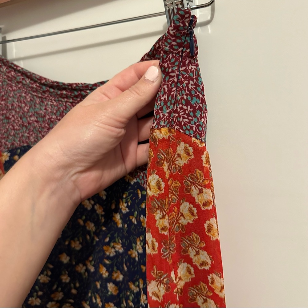 Anthropologie Meadow Rue frilly midi flowy floral skirt cottage core Size 8 - Picture 11 of 15